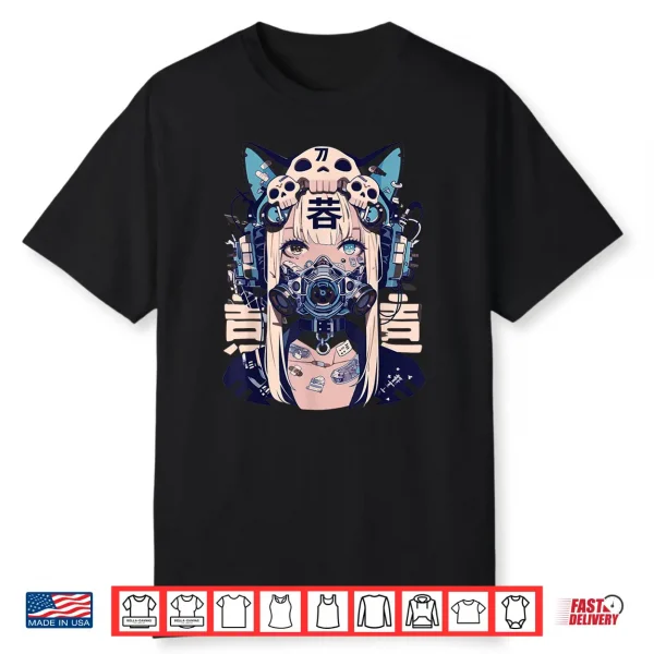 Techwear Harajuku Cat Girl Shirt