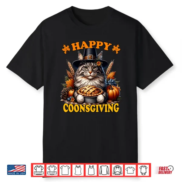 Thanksgiving Maine Coon Cat Shirt