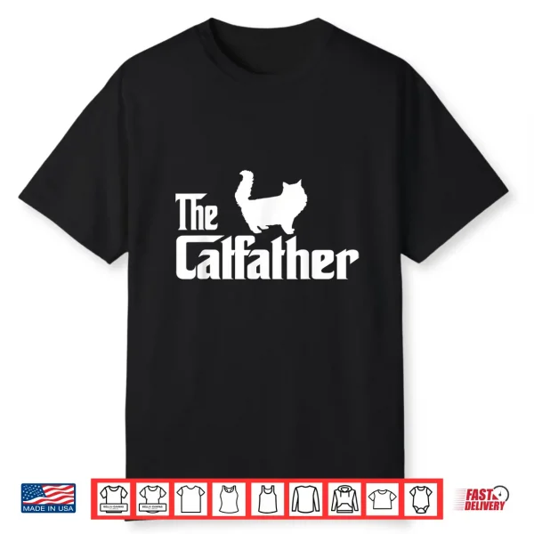 The Catfather Persian Cat Lover Funny Father Cat Dad Gift Shirt
