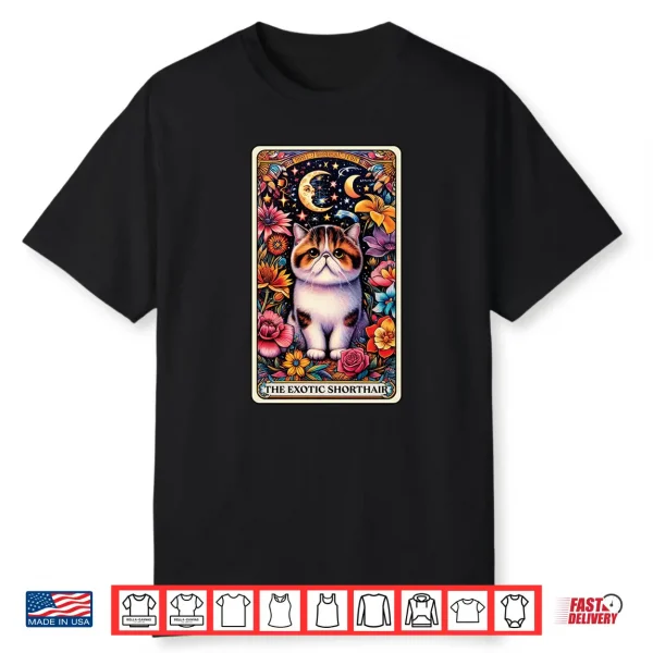 The Exotic Shorthair Cat Tarot Card Shirt