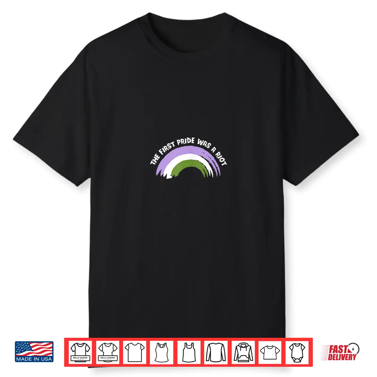 The First Pride Was A Riot Genderqueer Pride Month Shirt The First Pride Was A Riot Genderqueer Pride Month Shirt