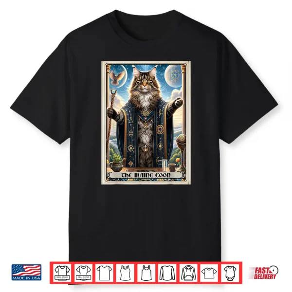 The Maine Coon Tarot Card Cat Shirt