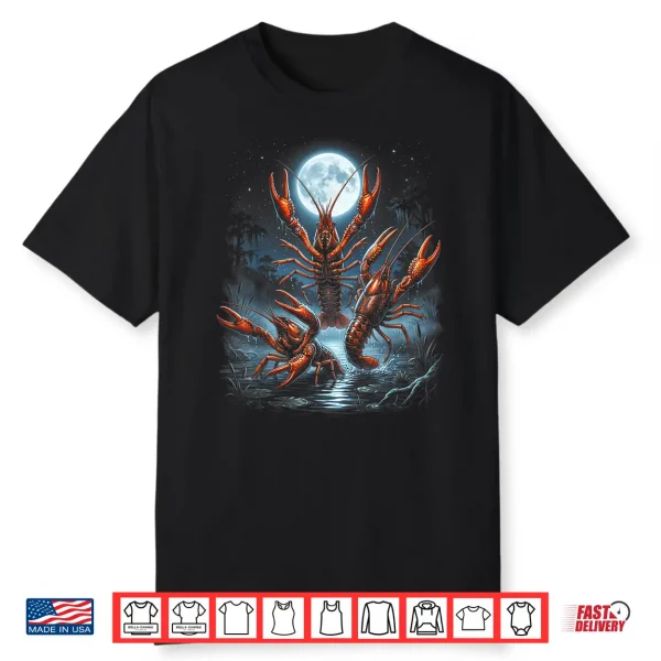Three Crawfish Moon Shirt