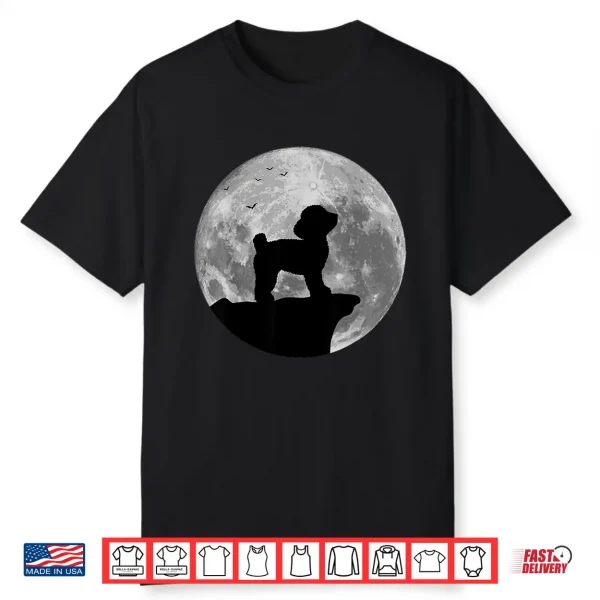 Toy Poodle Silhouette In The Moon Halloween Costume Shirt