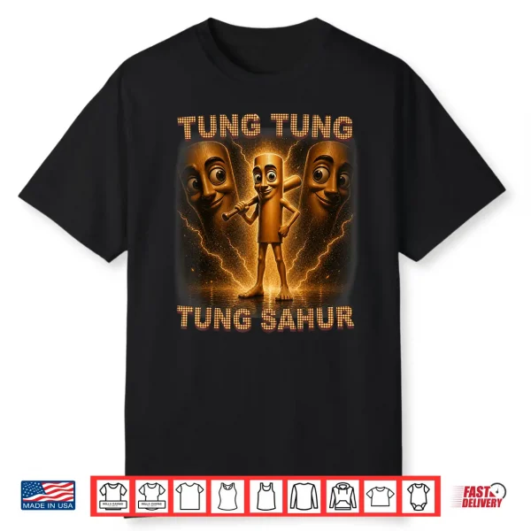 Tung Tung Tung Sahur Is Calling Italian Brainrot Meme Kid Shirt