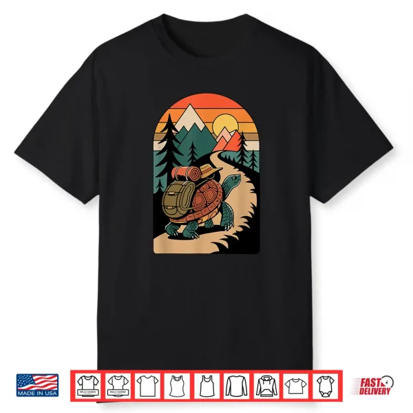 Turtle Hiking Camping Camp Camper Backpacking Shirt