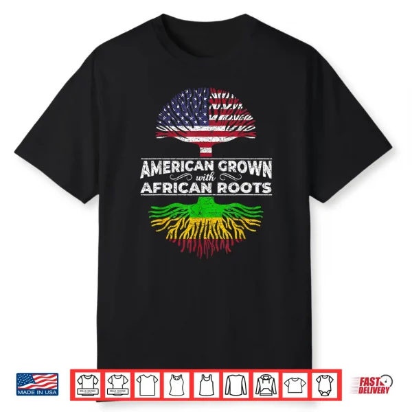 Us Flag Pride African American Heritage Black History Month Shirt
