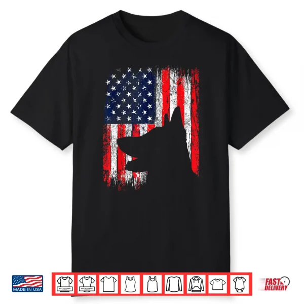 Usa American Flag German Shepherd Patriotic Dog Lover Shirt