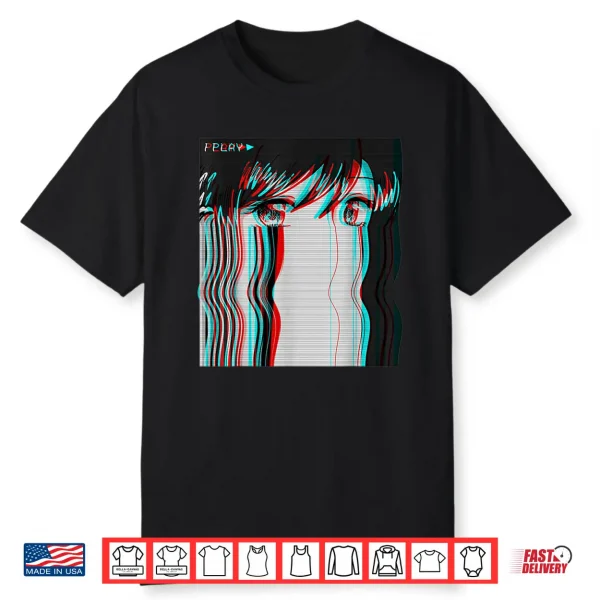 Vaporwave Aesthetic Anime Girl Retro Eboy Egirl Harajuku Shirt