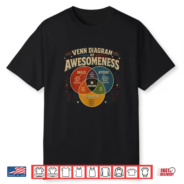 Venn Diagram Of Awesomeness Shirt