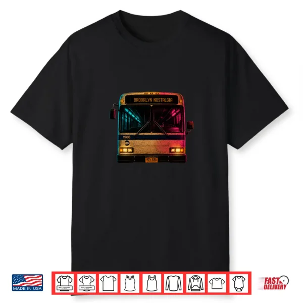 Vintage Brooklyn Bus Nostalgia Streetwear Shirt