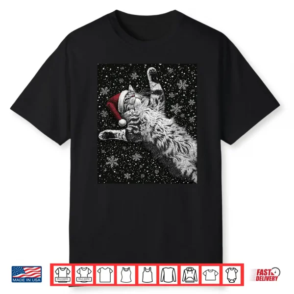 Vintage Christmas Maine Coon Cat Shirt