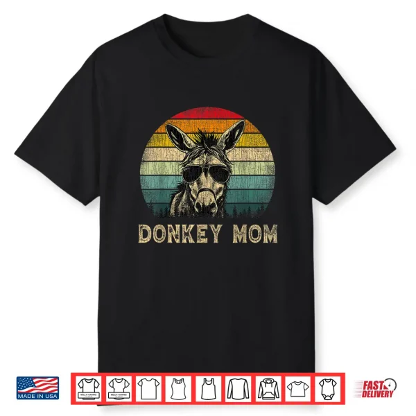 Vintage Donkey Mom Donkey Lovers Mommy Mother’S Day Shirt