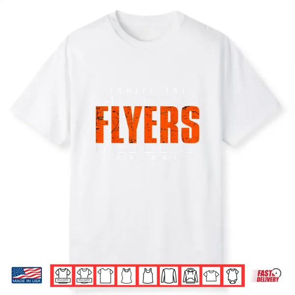 Vintage Flyers Ignite The Orange Retro Shirt