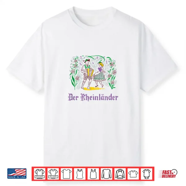 Vintage German Beer Hall Folk Art Shirt