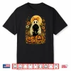 Vintage Halloween Ghost Holding Poodle Dog Shirt