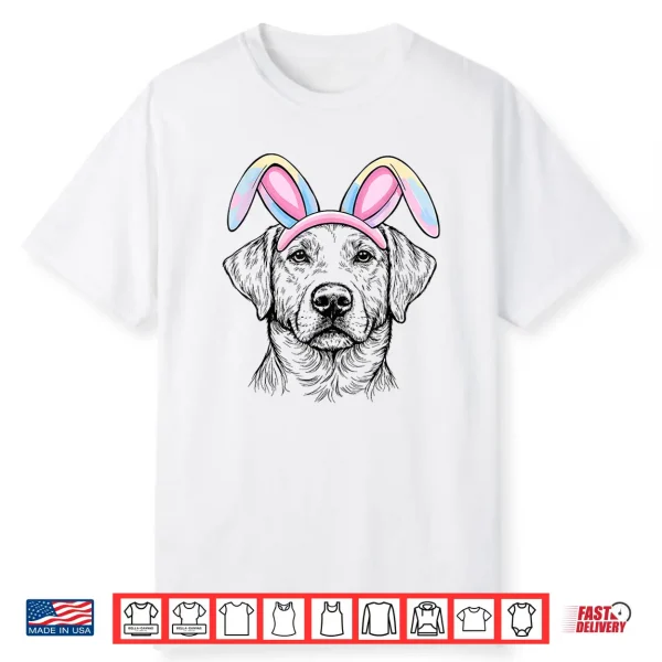 Vintage Labrador Retriever Easter Bunny Ears Retriever Dog Shirt