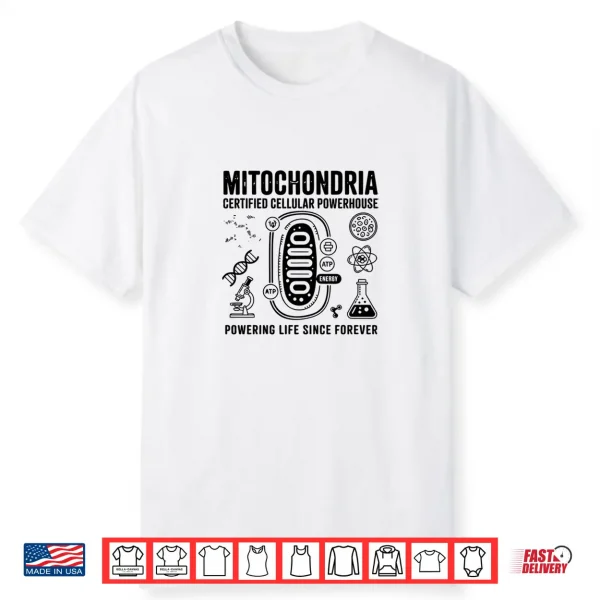 Vintage Mitochondria Biology Teacher Student Science Humor Comfort Colors Crop Top