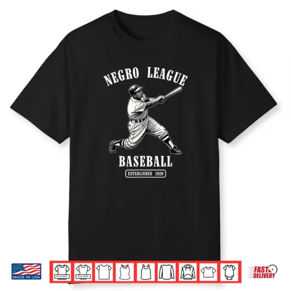 Vintage Negro League Baseball Black History Month Juneteenth Shirt