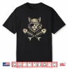 Vintage Pirate Maine Coon Cat Crossbones Halloween Shirt