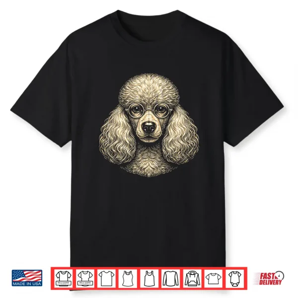 Vintage Poodle Mom Dog Lover Funny Poodle Graphic Shirt