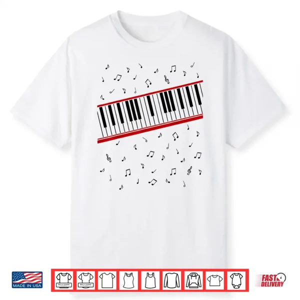 Vintage Retro 1980S Piano Beat It Music Lover Cosplay Shirt