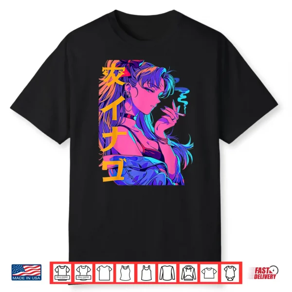 Waifu Anime Horror Girl Aesthetic Shirt