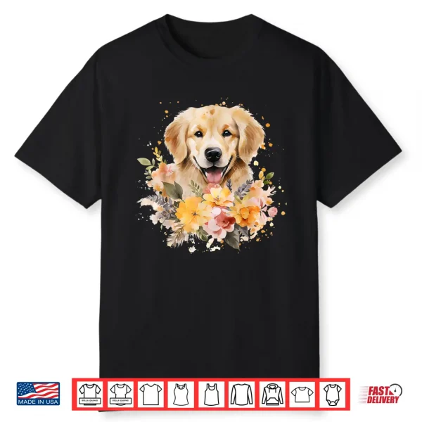 Watercolor Golden Retriever Shirt