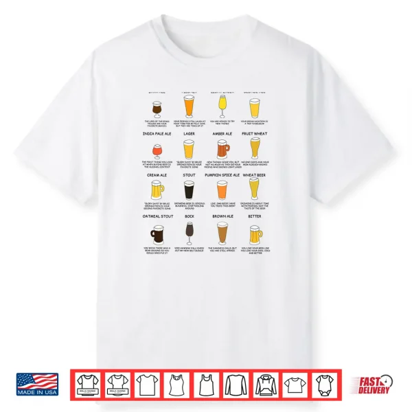 What Your Beer Says About You Beer Styles Shirt