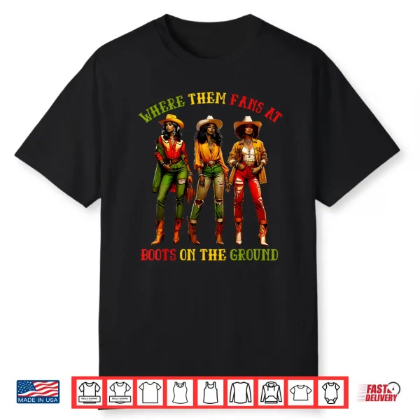 Where Them Fans At Professional Minimalist Modern Graphic Shirt