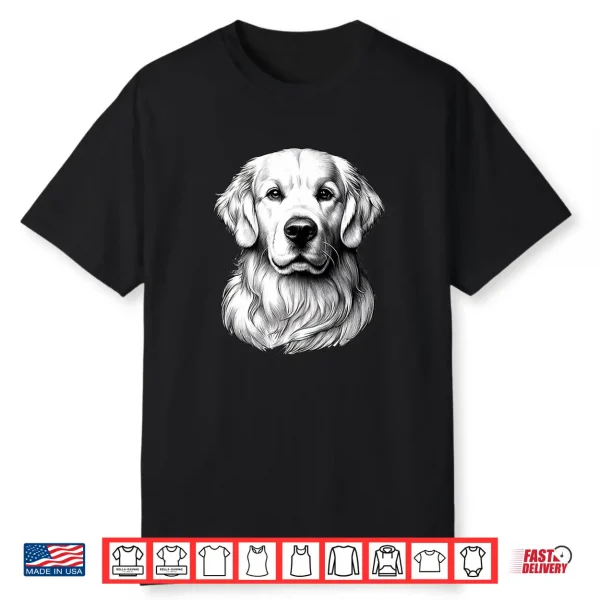 White English Cream Golden Retriever Dog Mom Puppy Shirt