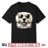 White English Cream Golden Retriever Glasses Simply Golden Shirt