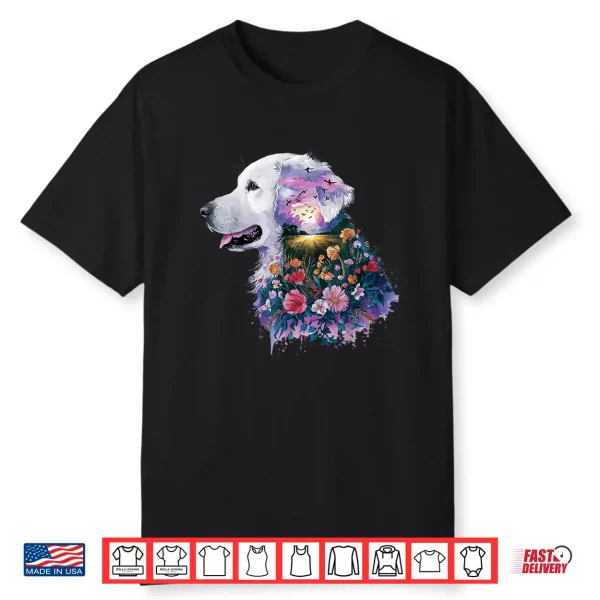White English Cream Golden Retriever Professional Identity Shirt