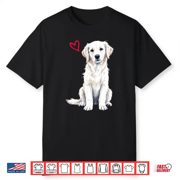White English Cream Golden Retriever Shirt