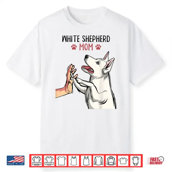 White German Shepherd Mom Dog Girls Women Shirt