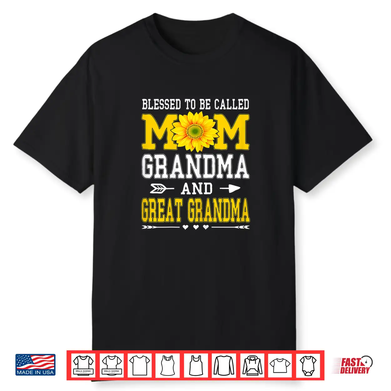 Womens Blessed To Be Called Mom Grandma Great Grandma Mother’S Day Shirt Womens Blessed To Be Called Mom Grandma Great Grandma Mother’S Day Shirt