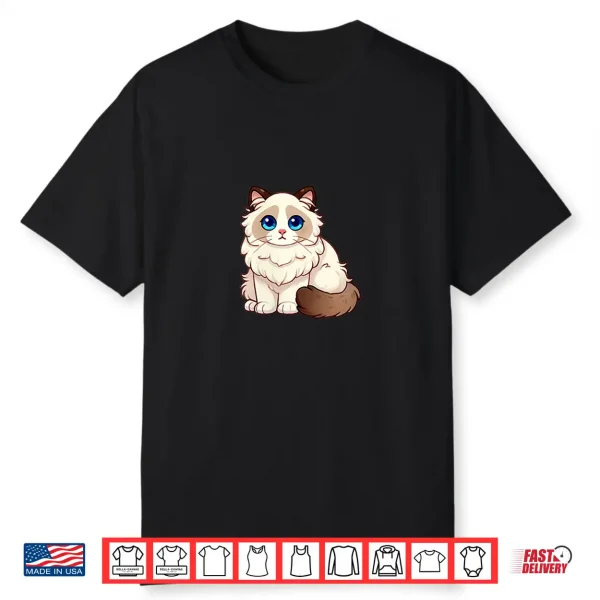 Womens Cute Ragdoll Cat Shirt