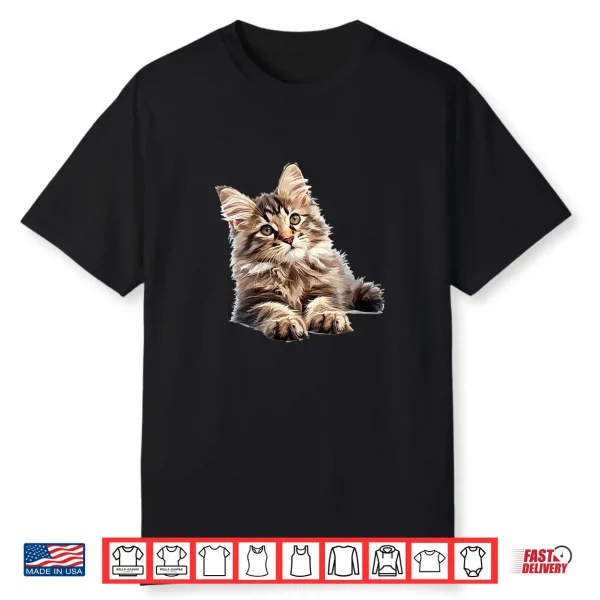 Womens Maine Coon Cats Kitten Maine Coon Cat Shirt