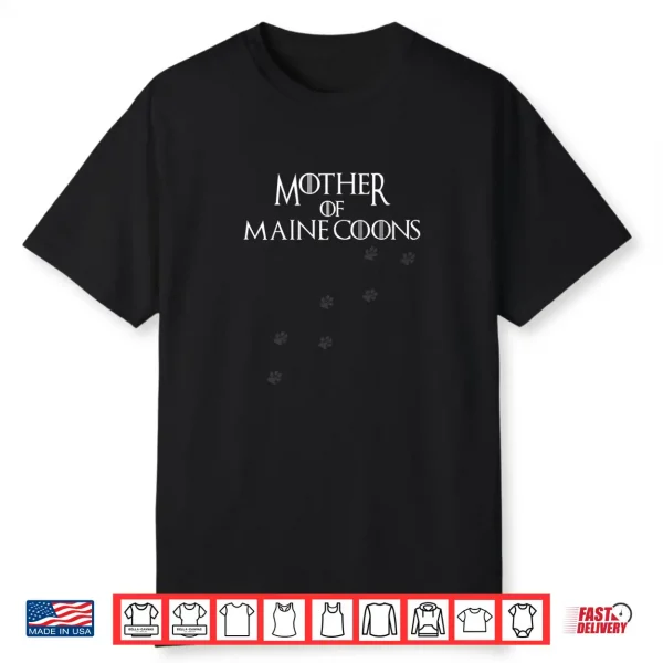 Womens Mother Of Maine Coon Cat Mom Shirt