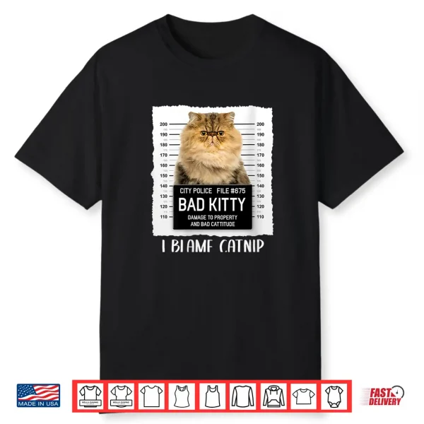 Womens Red Persian Cat Lovers Funny Gift For Women Shirt