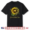 Womens Sunflower German Shepherd Mom Dog Lover Gift Shirt