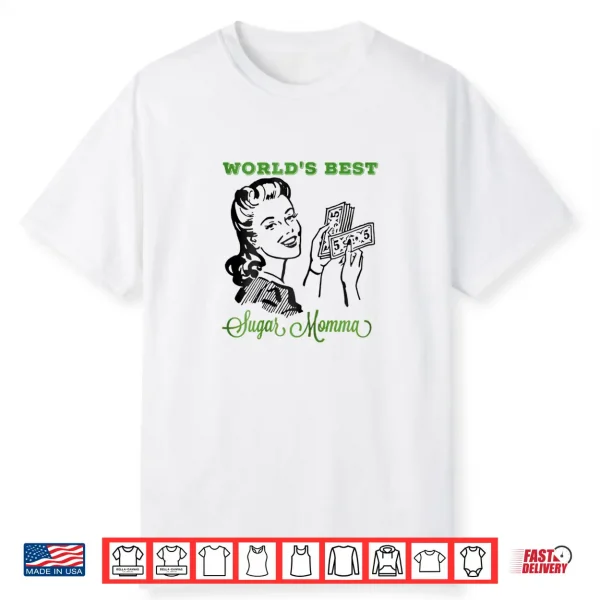 Womens World’S Best Sugar Momma Mother’S Day Adult Graphic Shirt