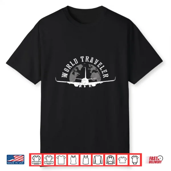 World Traveler Shirt Backpacking Traveling Travel Tee Gift Shirt