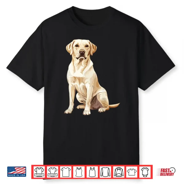 Yellow Labrador Retriever Professional Minimalist Modern Graphic Shirt
