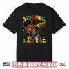 Young Black King African Pride Black History Month Boys Shirt