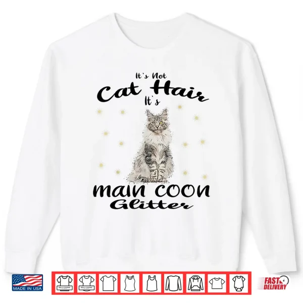 sweatshirt maine coon its not cat hair maine coon cat cats kitten shirt