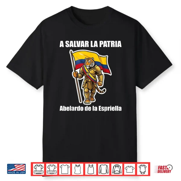 Abelardo De La Espriella Presidente Colombian Flag Tiger Shirt