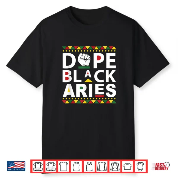African American Aries Black Man Black Woman Melanin Aries Shirt