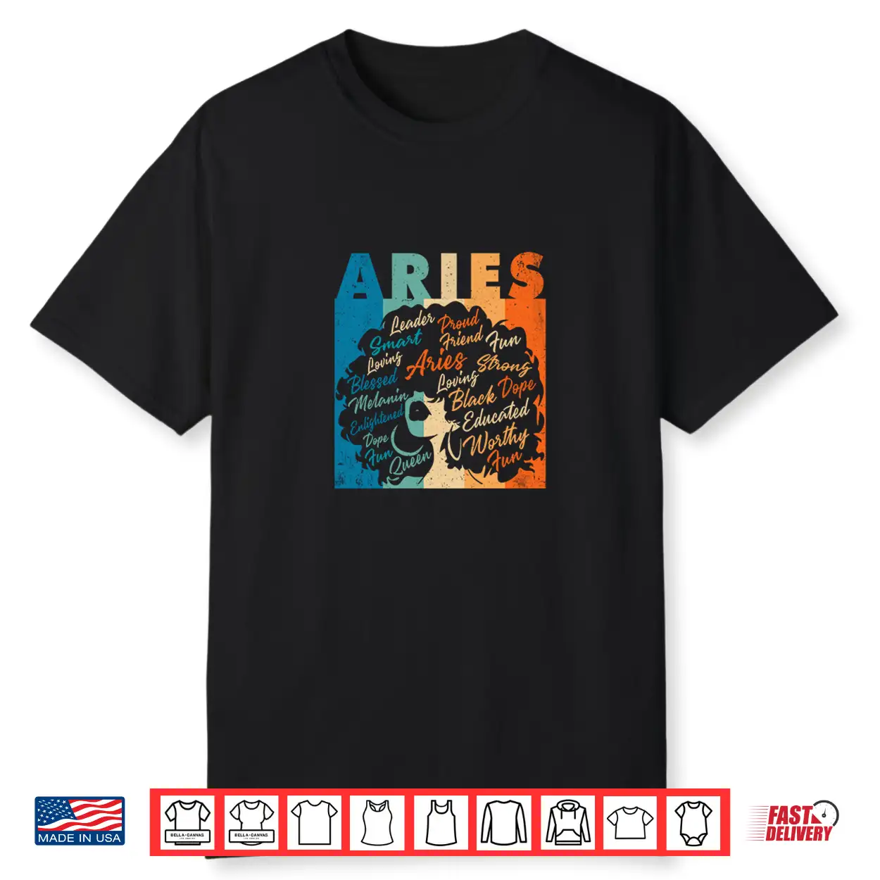 African American Women Zodiac Birthday Aries Girl Shirt African American Women Zodiac Birthday Aries Girl Shirt