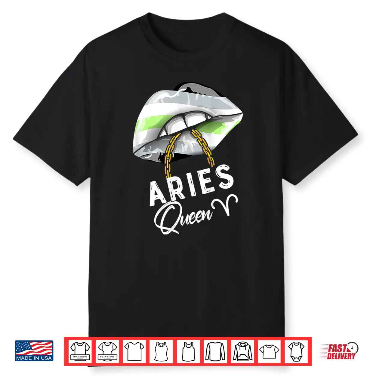 Agender Pride Lips Flag Aries Queen March April Birthday Shirt Agender Pride Lips Flag Aries Queen March April Birthday Shirt